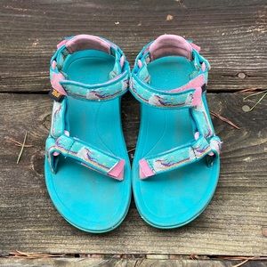 Girls Unicorn Tevas